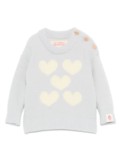 The Animals Observatory suéter con motivo de corazón