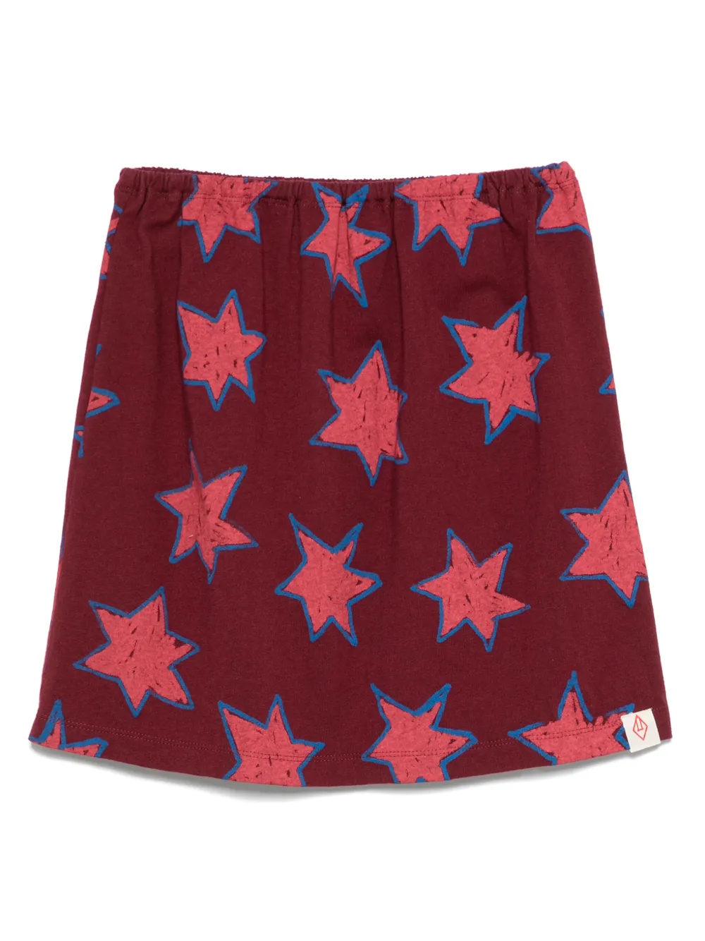 The Animals Observatory star-print skirt | Red | Image 1