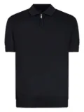 GAZZARRINI X MICHELE FRANZESE ribbed half-zip polo shirt - Black