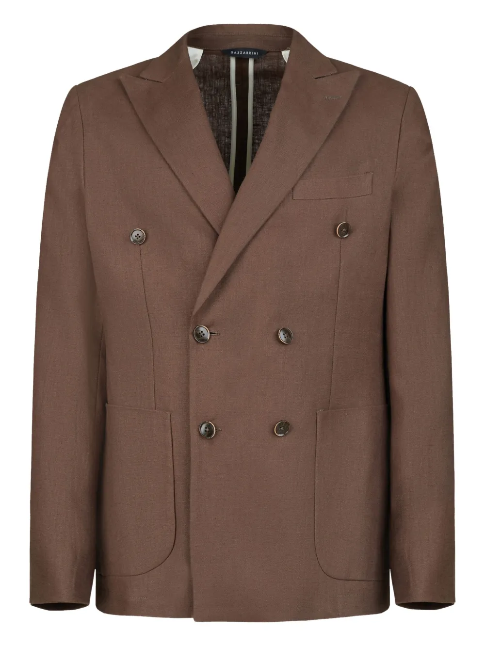 GAZZARRINI X MICHELE FRANZESE double-breasted blazer | Brown | Image 1