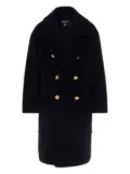 Balmain Kids double-breasted coat - Black