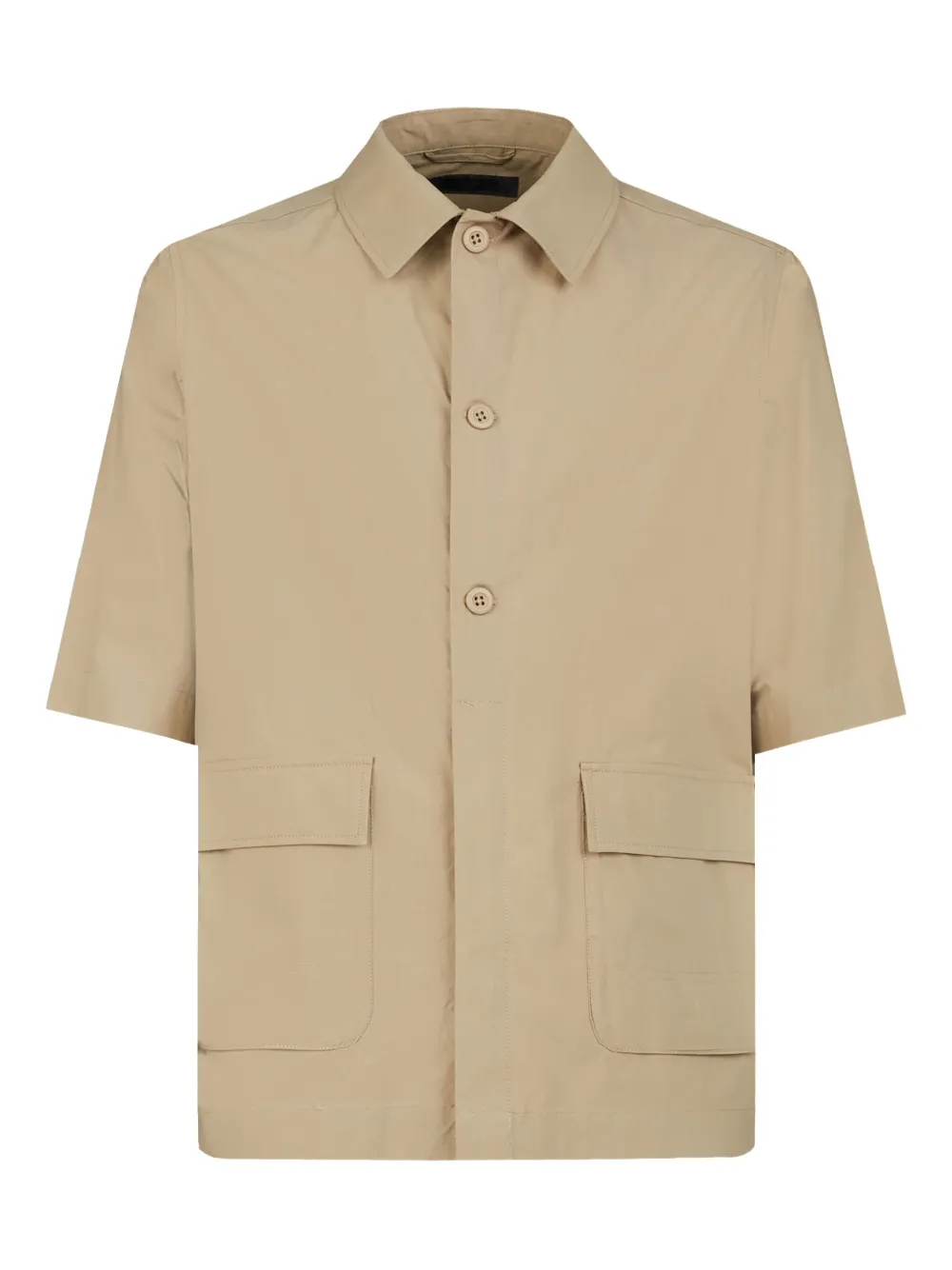 short-sleeved cotton shirt