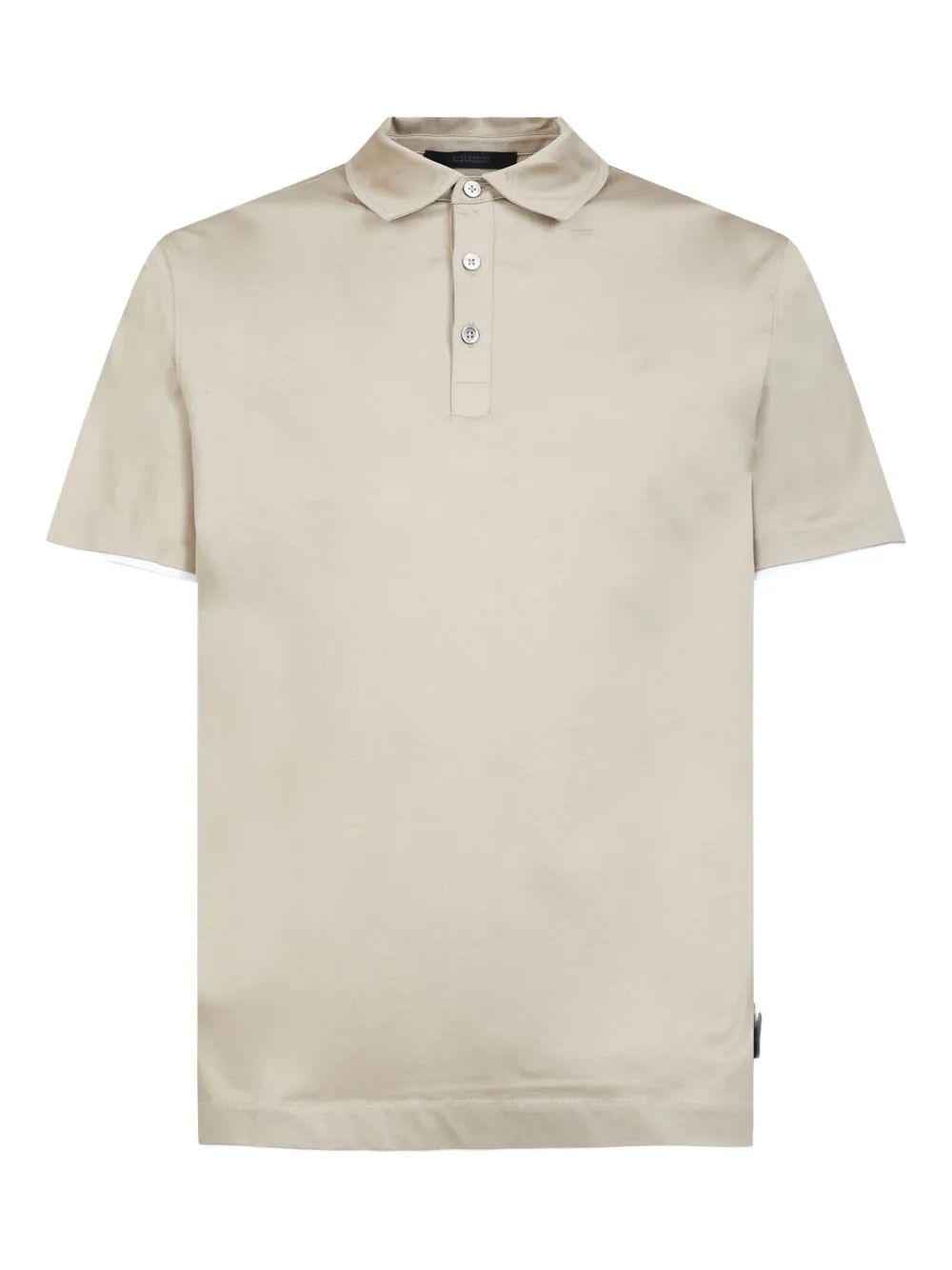 GAZZARRINI X MICHELE FRANZESE logo-tag polo shirt | Neutrals | Image 1
