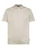 GAZZARRINI X MICHELE FRANZESE logo-tag polo shirt - Neutrals