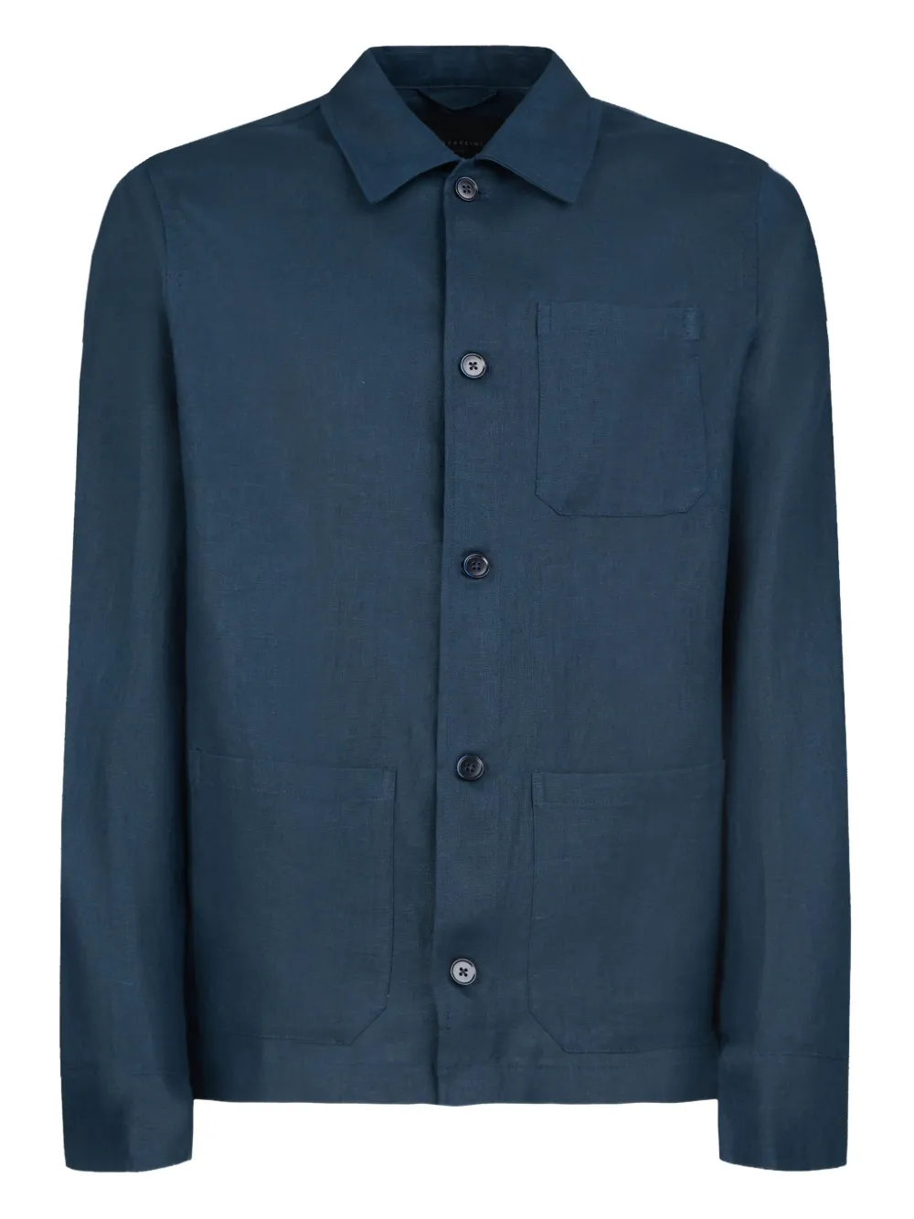 GAZZARRINI X MICHELE FRANZESE button-up linen shirt | Blue | Image 1