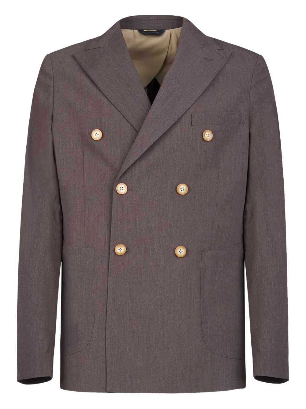 GAZZARRINI X MICHELE FRANZESE double-breasted blazer | Brown | Image 1