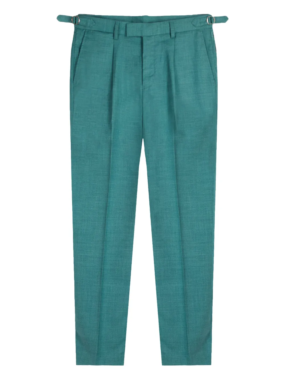 GAZZARRINI X MICHELE FRANZESE pleat-detail tailored trousers | Green | Image 1
