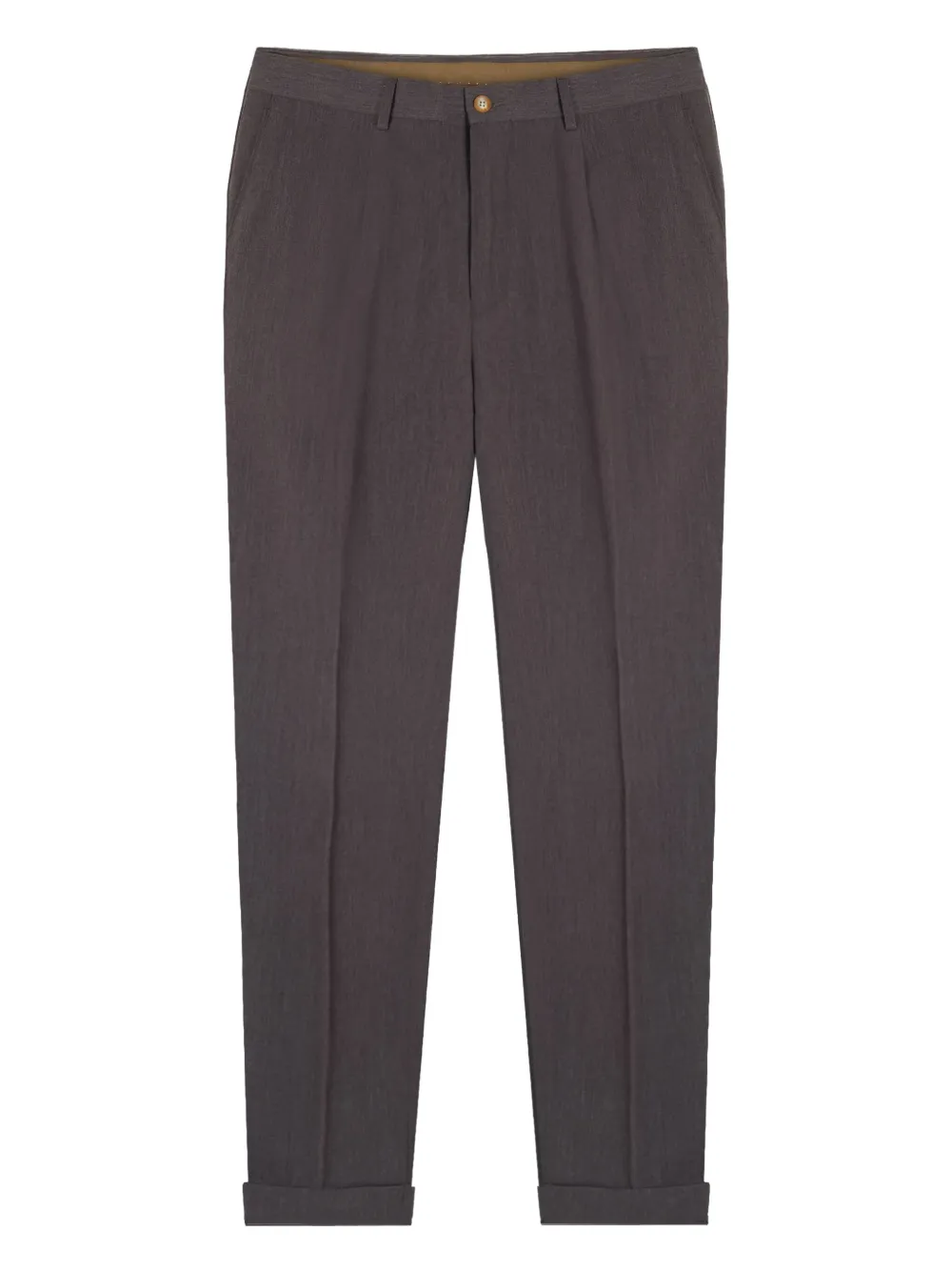 GAZZARRINI X MICHELE FRANZESE pleat-detail chino trousers | Brown | Image 1