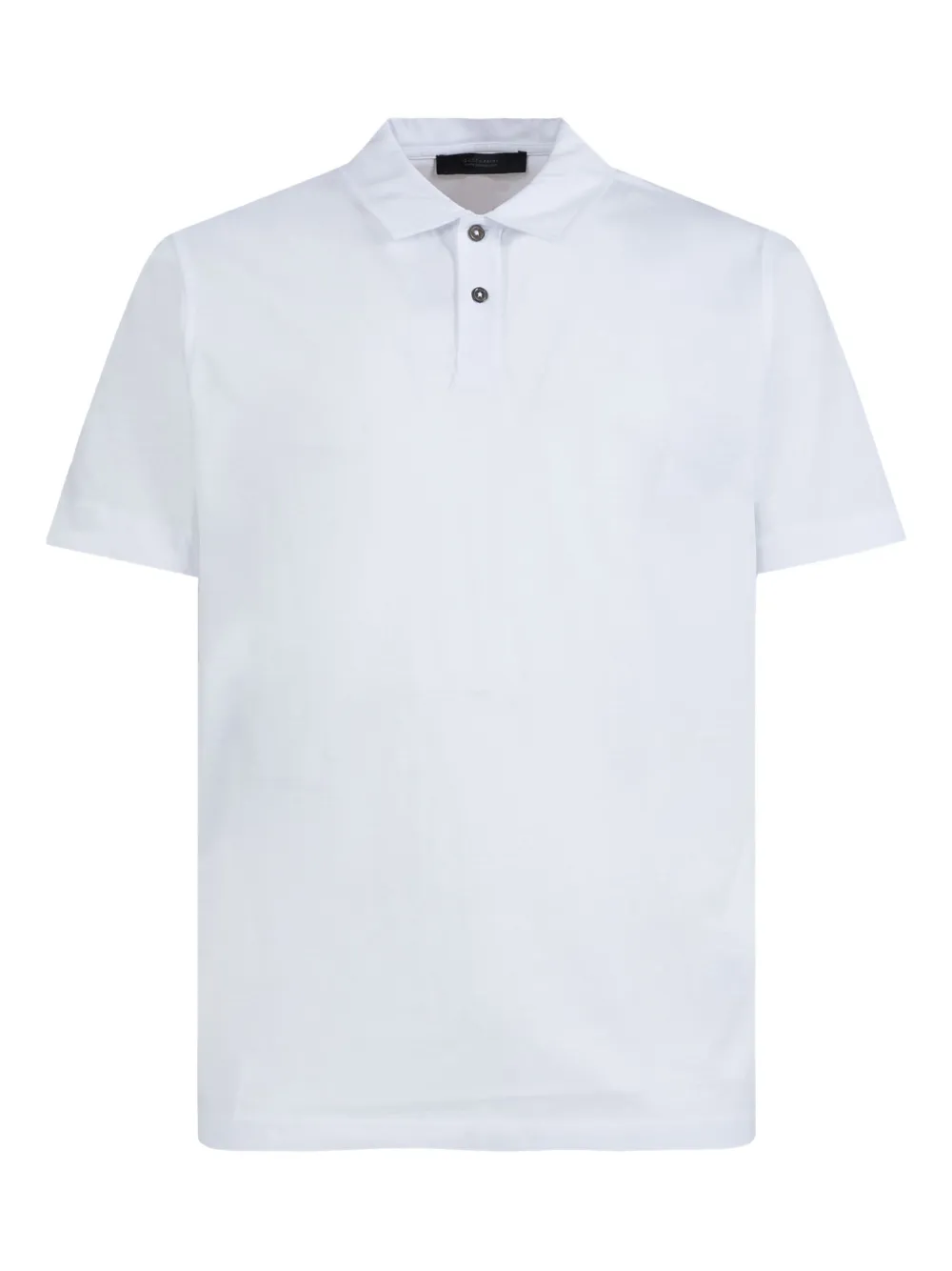 short-sleeved cotton polo shirt