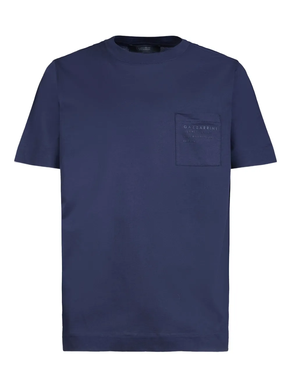 GAZZARRINI X MICHELE FRANZESE logo-print cotton T-shirt | Blue | Image 1