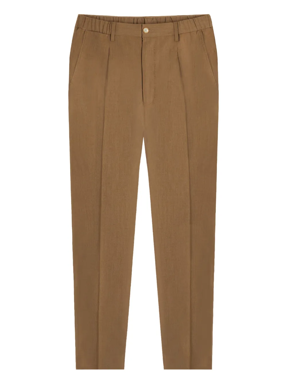 GAZZARRINI X MICHELE FRANZESE pleat-detail chino trousers | Brown | Image 1