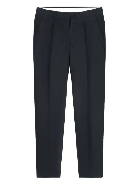 GAZZARRINI X MICHELE FRANZESE pressed-crease cotton trousers