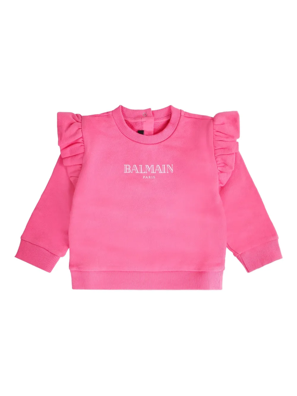 Balmain Kids Sweater met ruchemouwen Roze