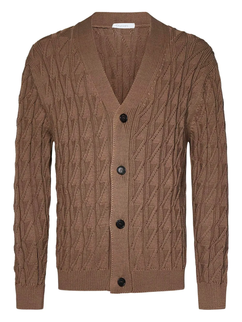 cable-knit cardigan