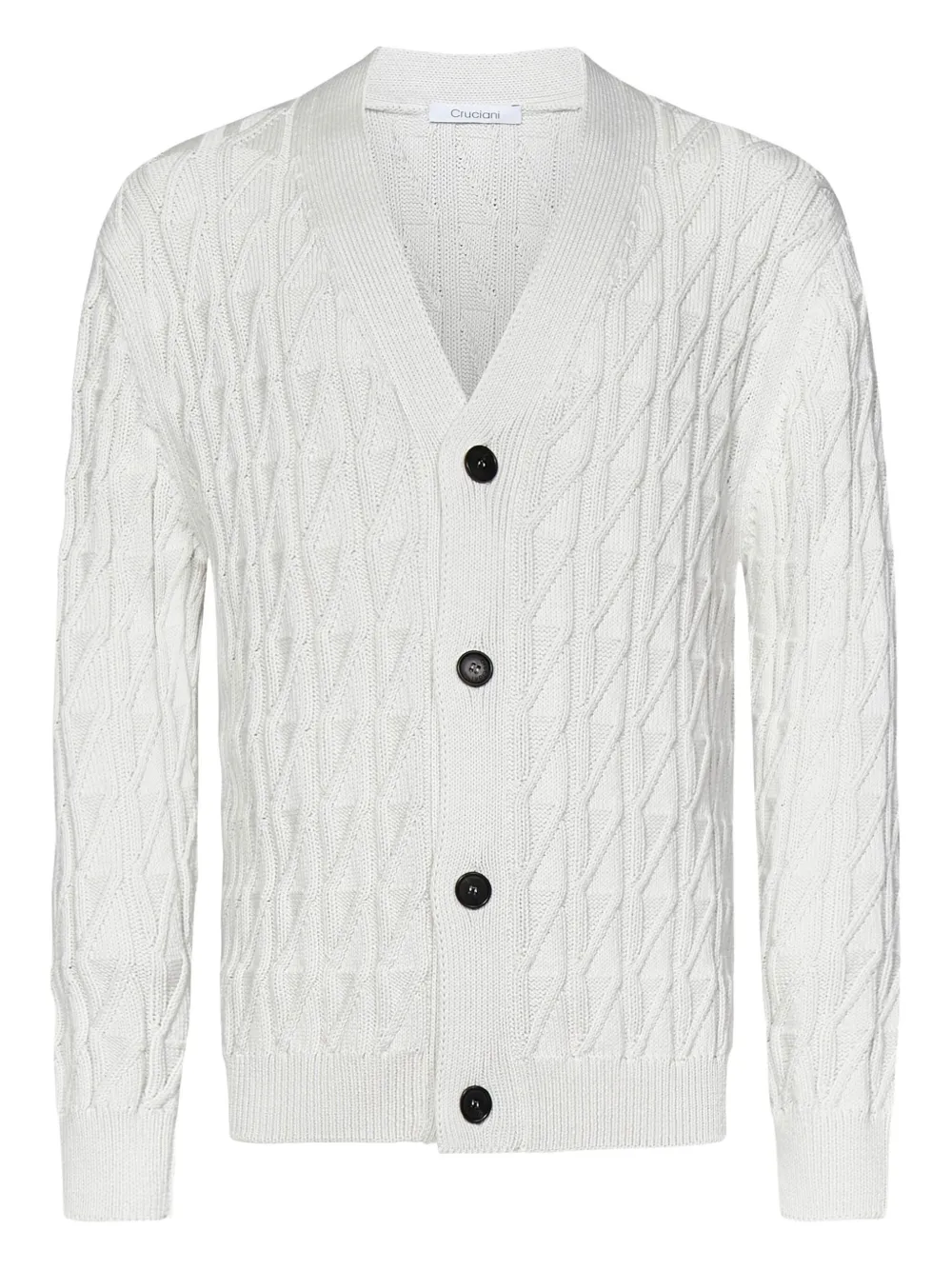 cable-knit cardigan