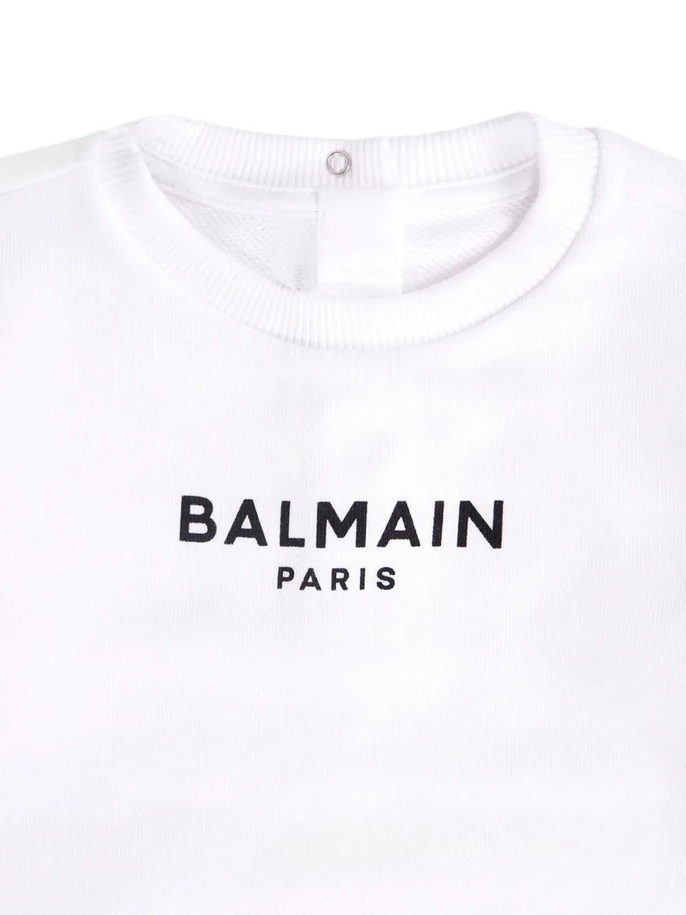 Balmain Kids Sweater met logoprint Wit