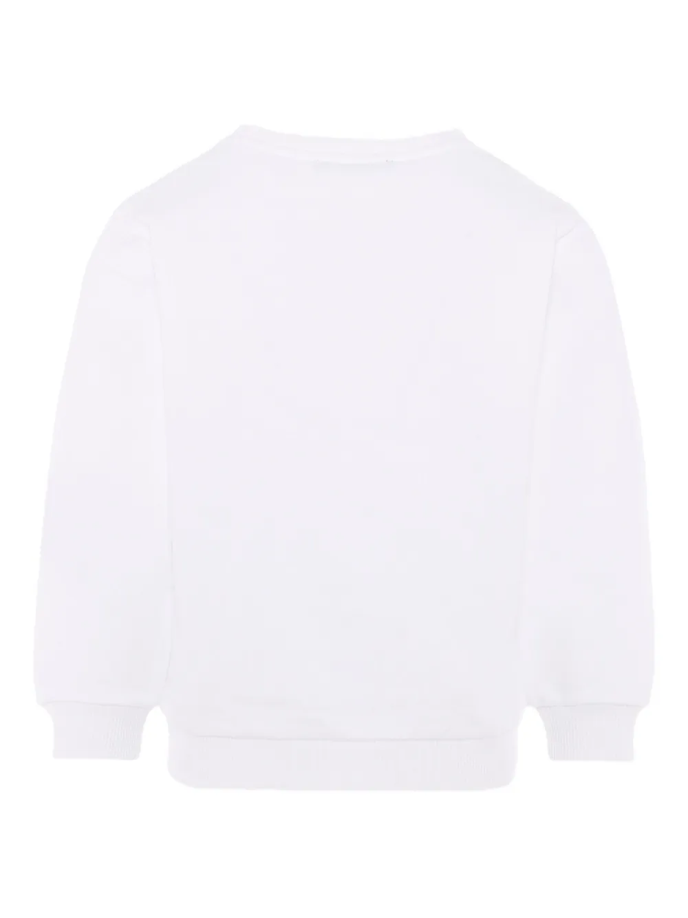 Balmain Kids Sweater met logoprint Wit