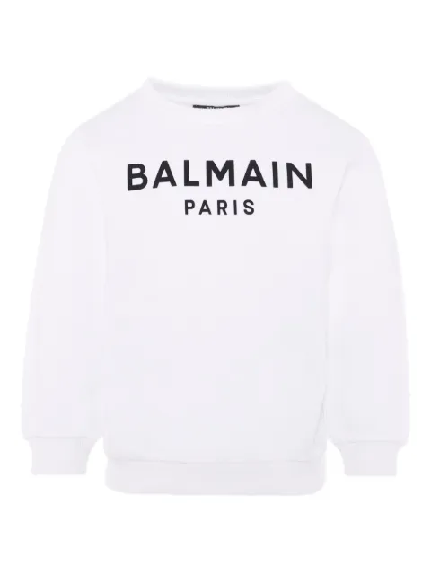 Balmain Kids logo-print sweatshirt