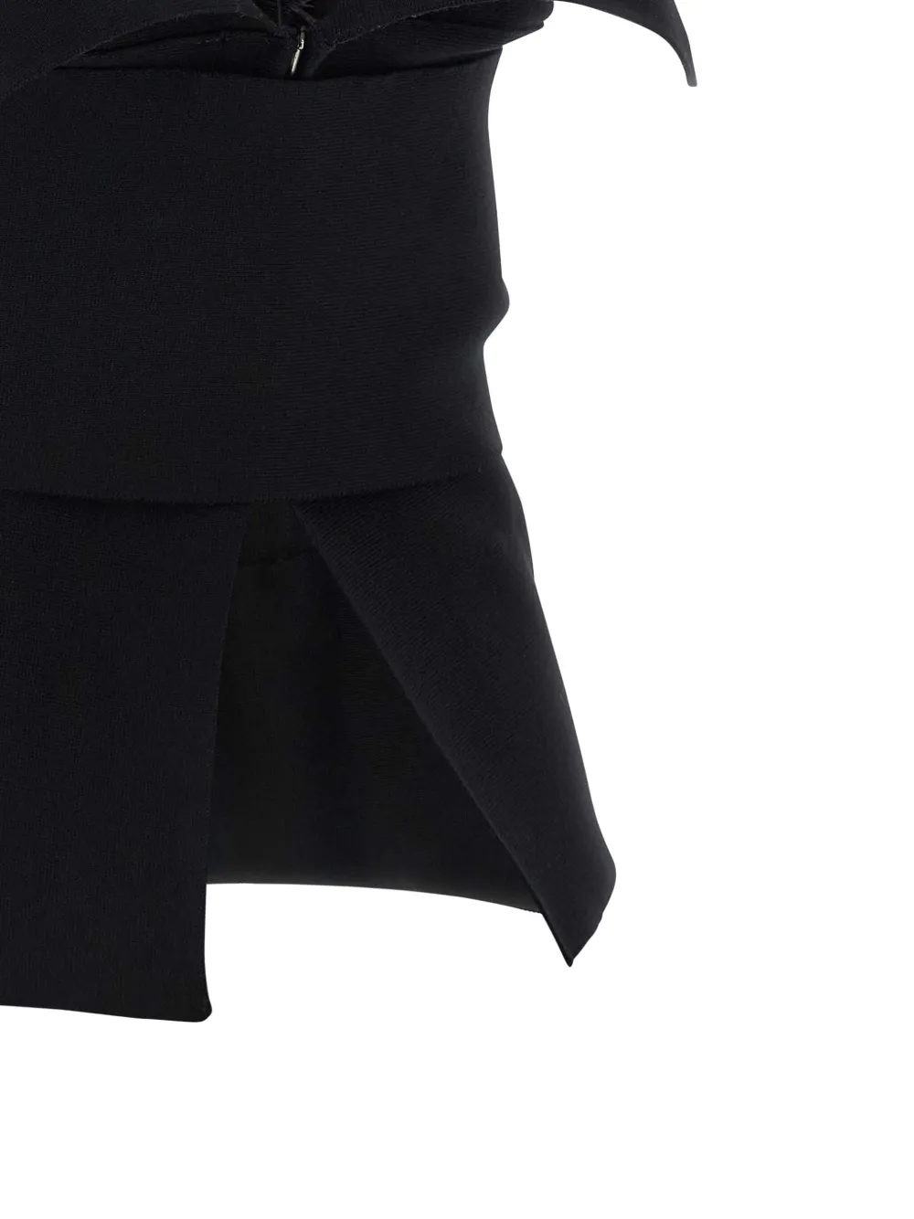 Alberta Ferretti Top met veren strik Zwart