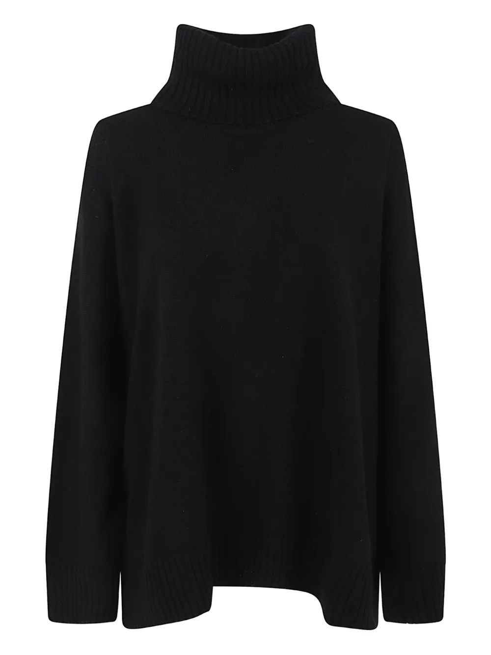 Alberta Ferretti Roll-neck Sweater In Black