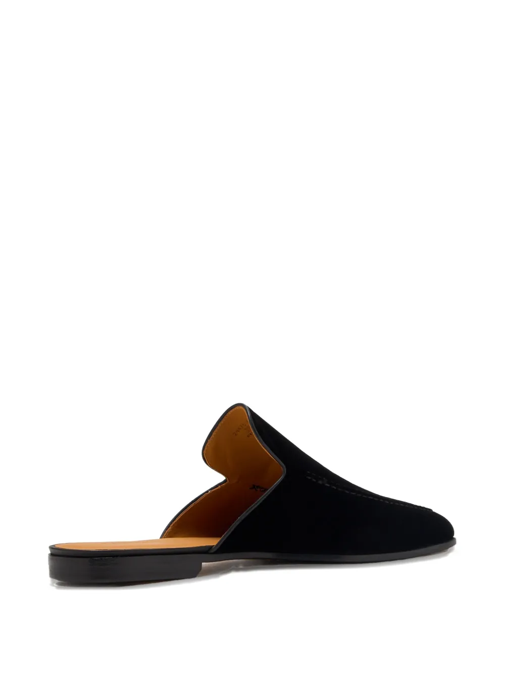 Magnanni open-back suede loafers Black