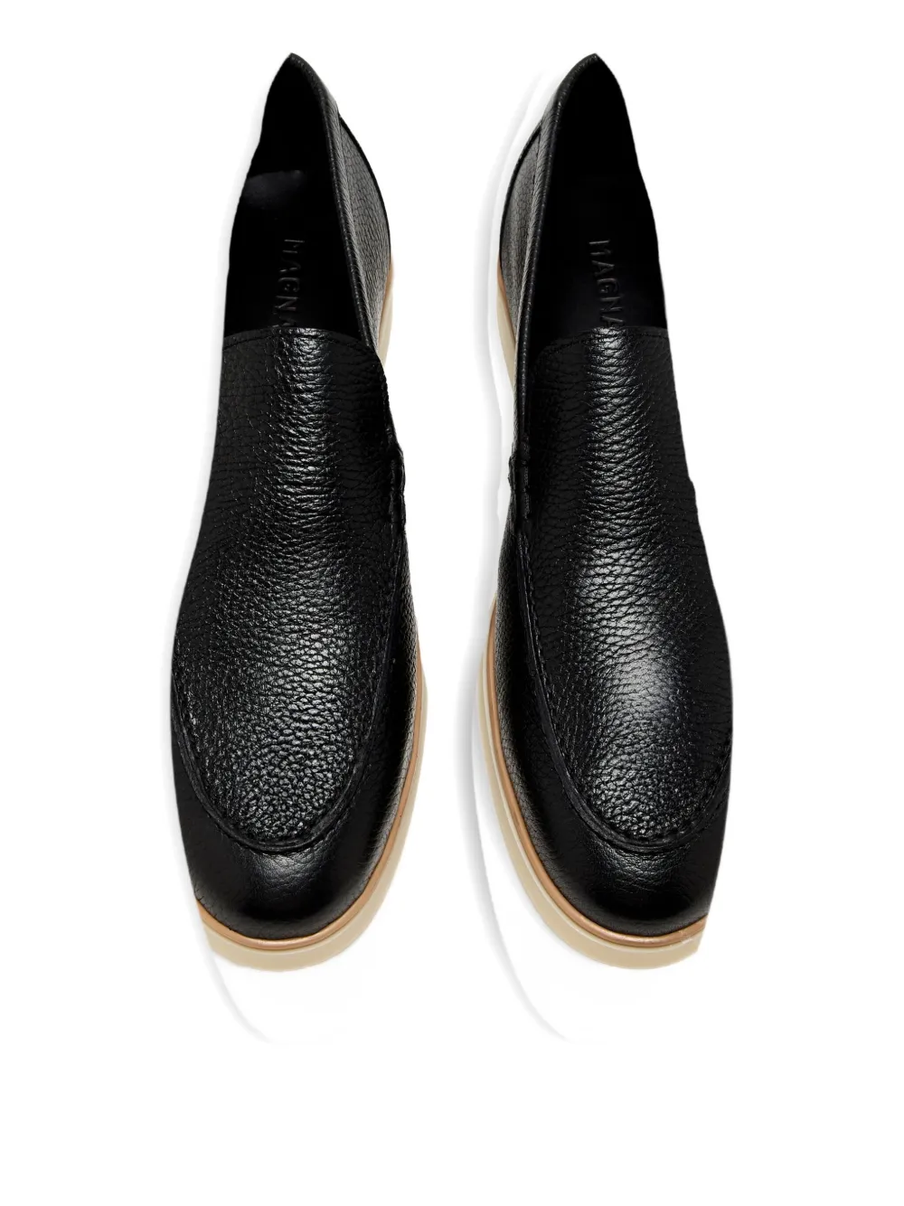 Magnanni leather loafers Black