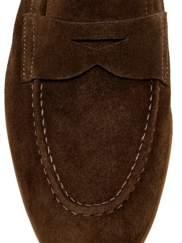 ［新品未使用品］MAGNANNI ダークブラウン スエードローファー Magnanni スエード ローファー | ブラウン | FARFETCH JP