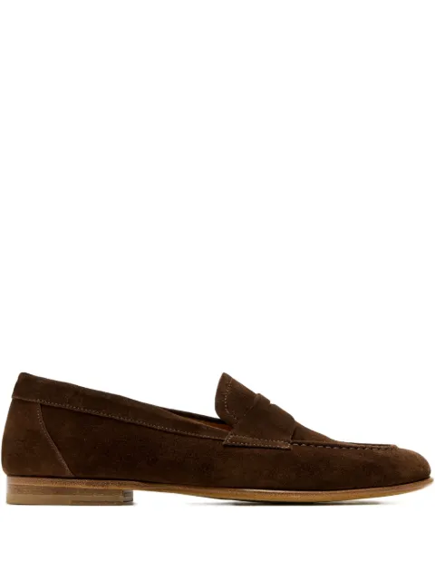 Magnanni suede loafers