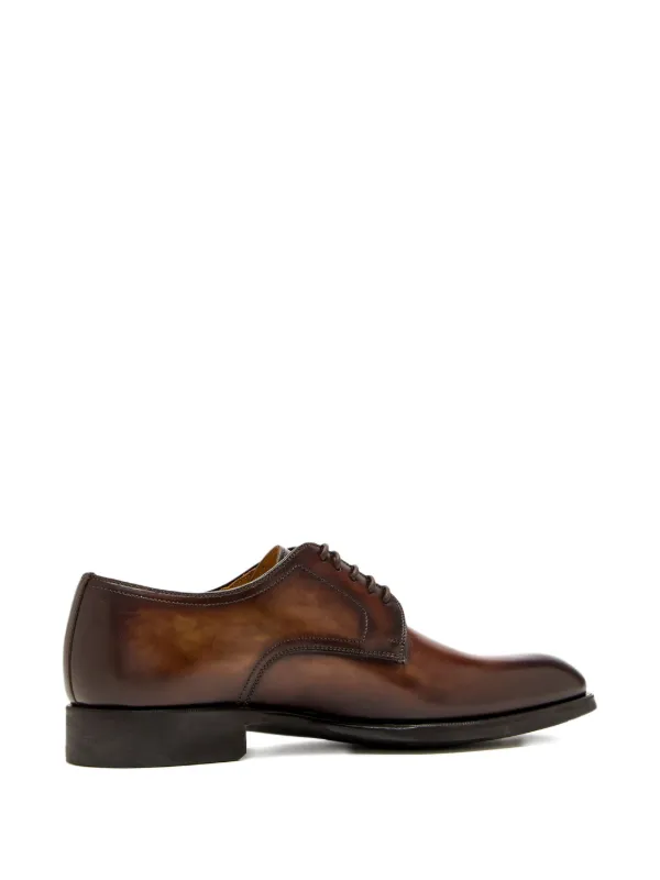 Magnanni Leather lace-up Derby Shoes | Brown | FARFETCH display picture 1
