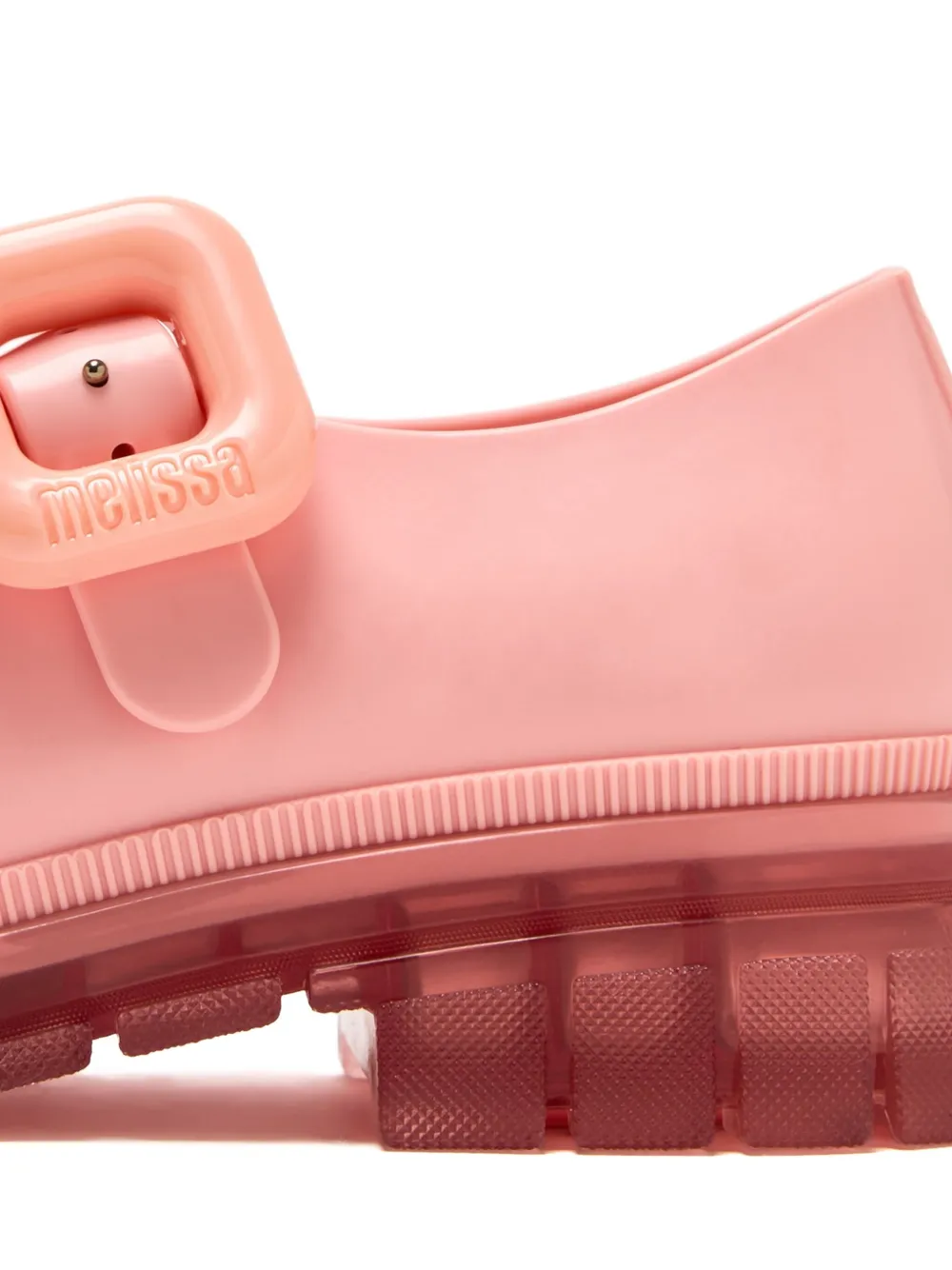 Mini Melissa Ballerina's met plateauzool en gespdetail Roze