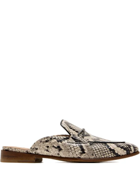 Magnanni snake-embossed slip-on mules