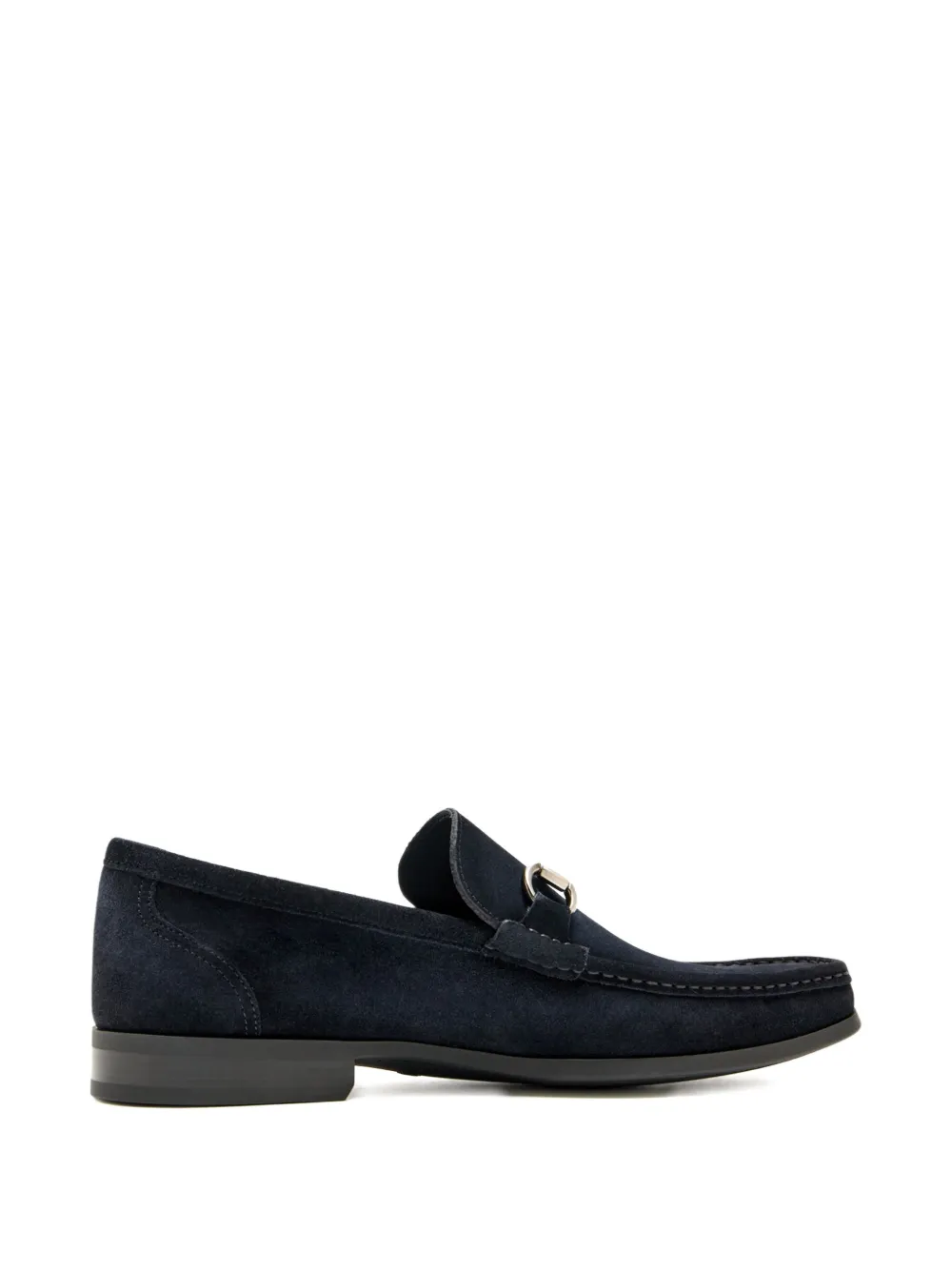 Magnanni horsebit-detail suede loafers Blue