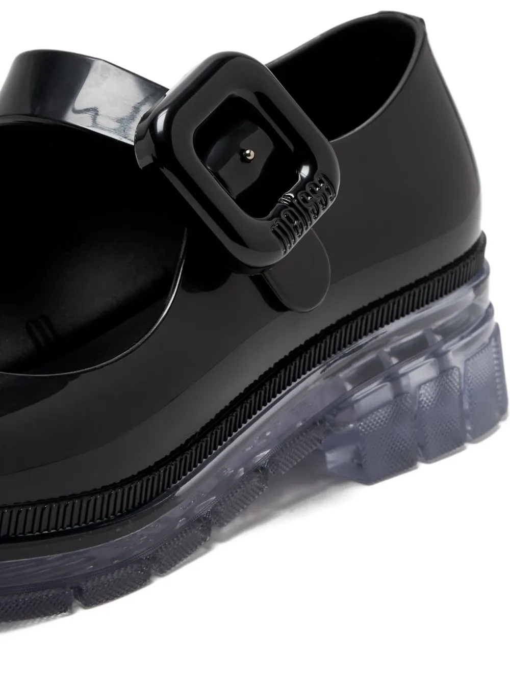 Mini Melissa Ballerina's met gespdetail Zwart