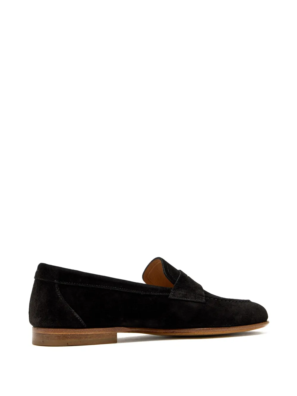 Magnanni suede-leather penny loafers Black