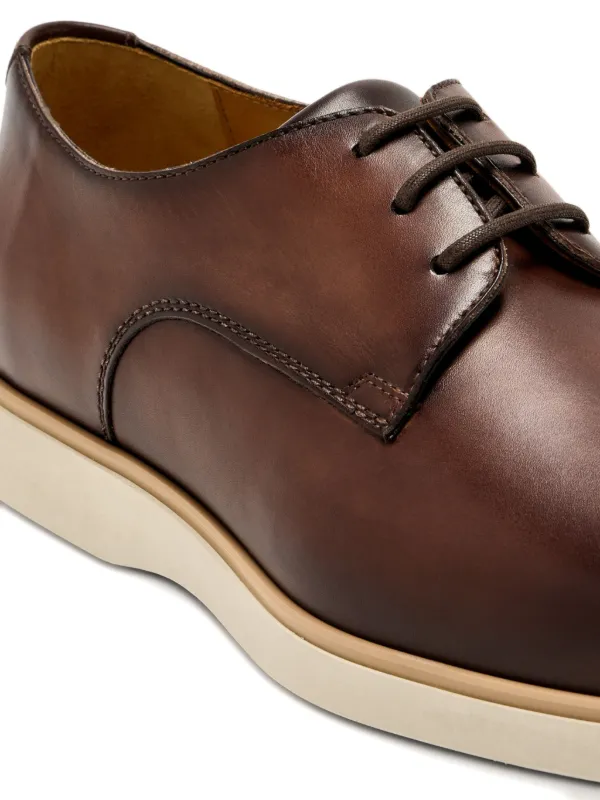 Magnanni Leather Derby Shoes | Brown | FARFETCH display picture 1