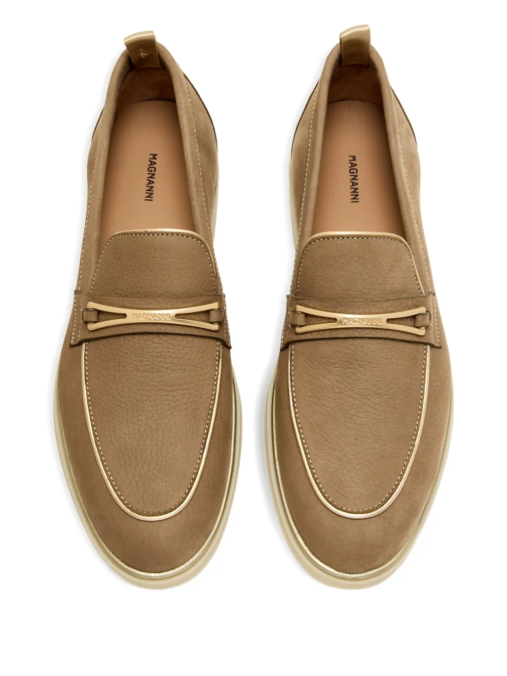 Magnanni suede loafers Neutrals