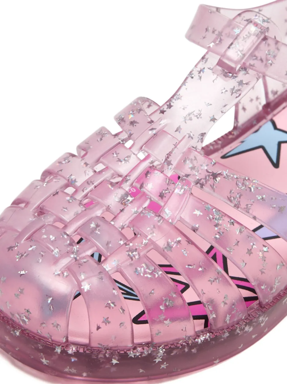 Mini Melissa Possession Shiny Elements Sandals In Pink