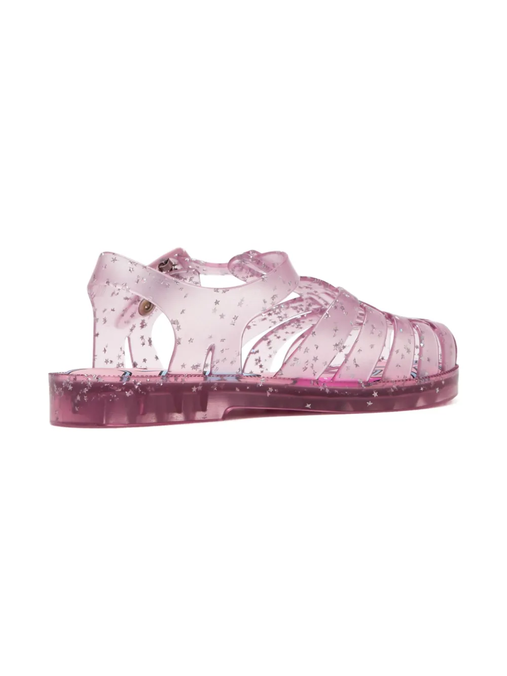 Mini Melissa Possession Shiny Elements Sandals In Pink