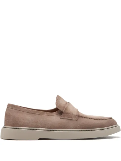 Magnanni suede loafers