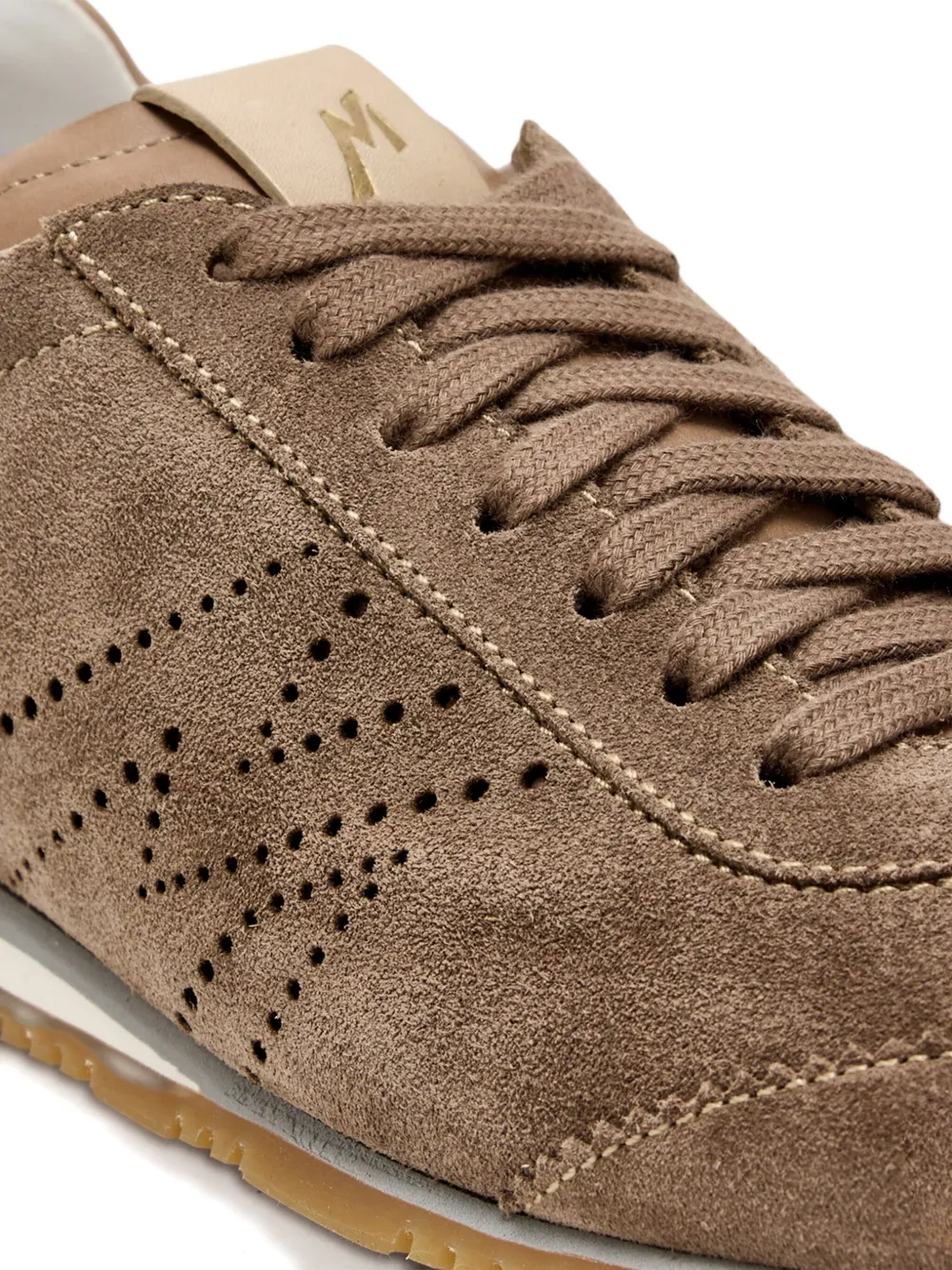 Magnanni perforated suede sneakers Brown