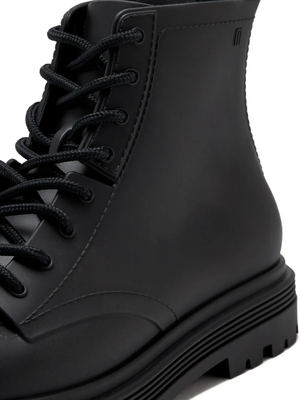 Mini Melissa Enkellaarzen met veters Zwart