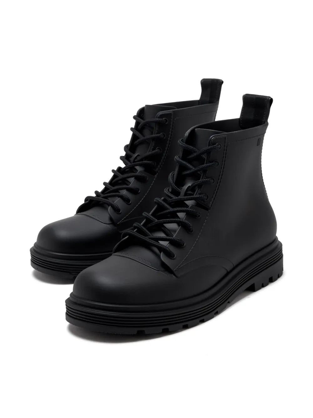 Mini Melissa Enkellaarzen met veters - Zwart