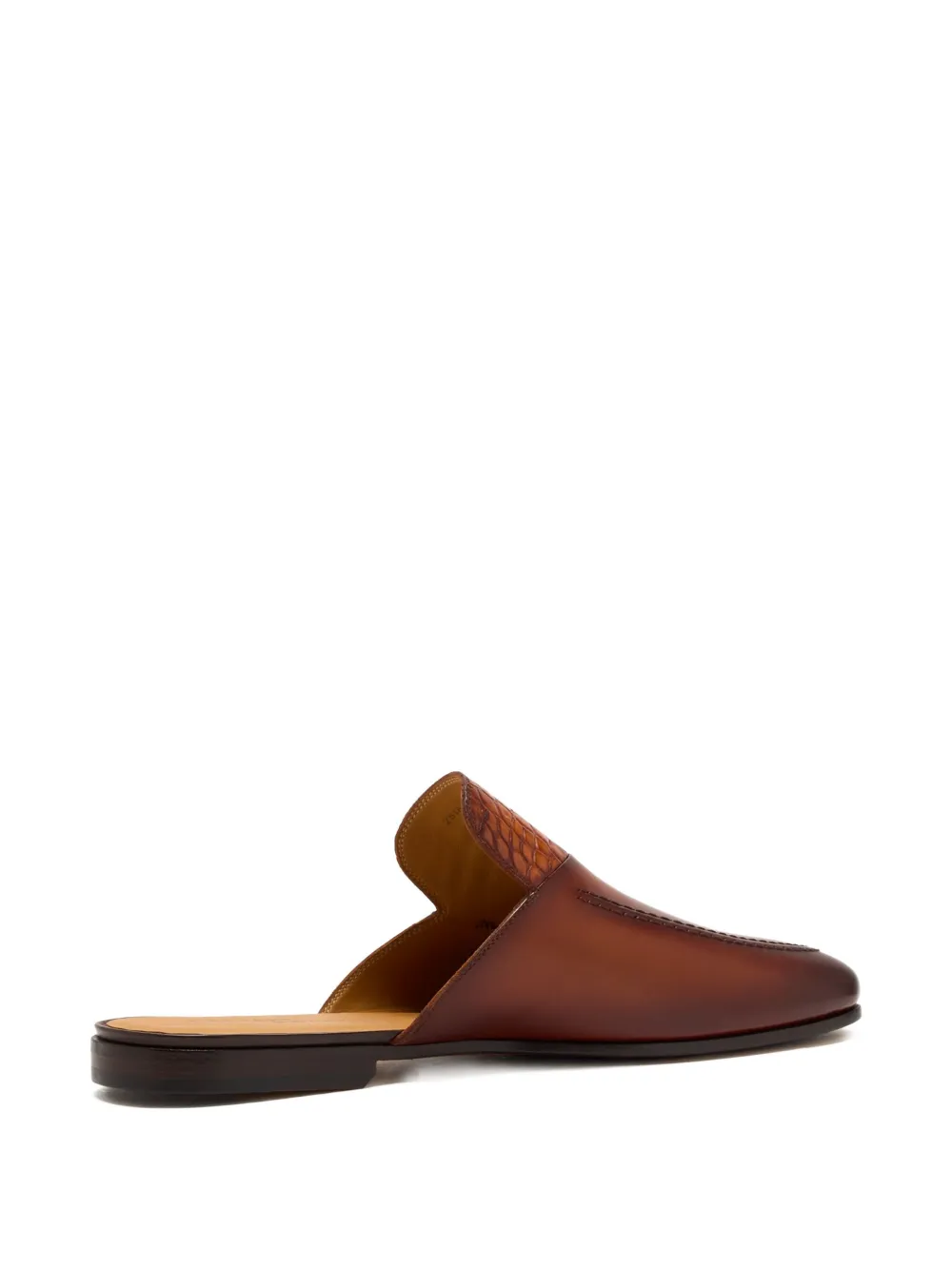Magnanni woven leather loafers Brown
