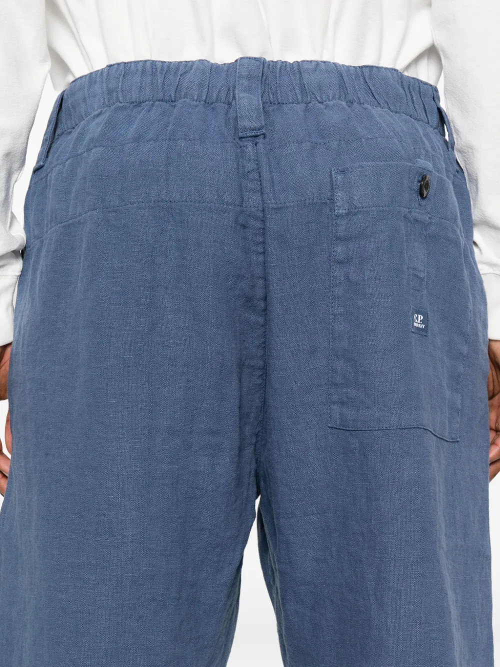 C.P. Company pocket linen shorts Blauw