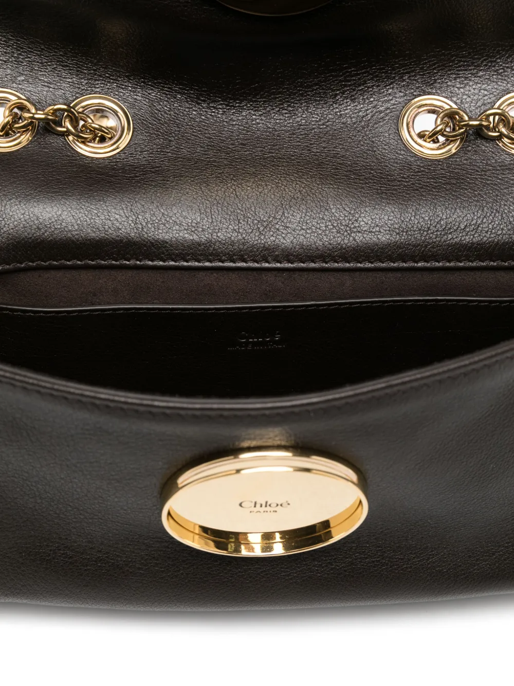 Chloé Heritage leren crossbodytas Bruin