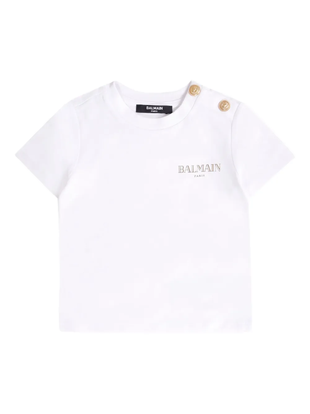 Balmain Kids T-shirt met logoprint Wit