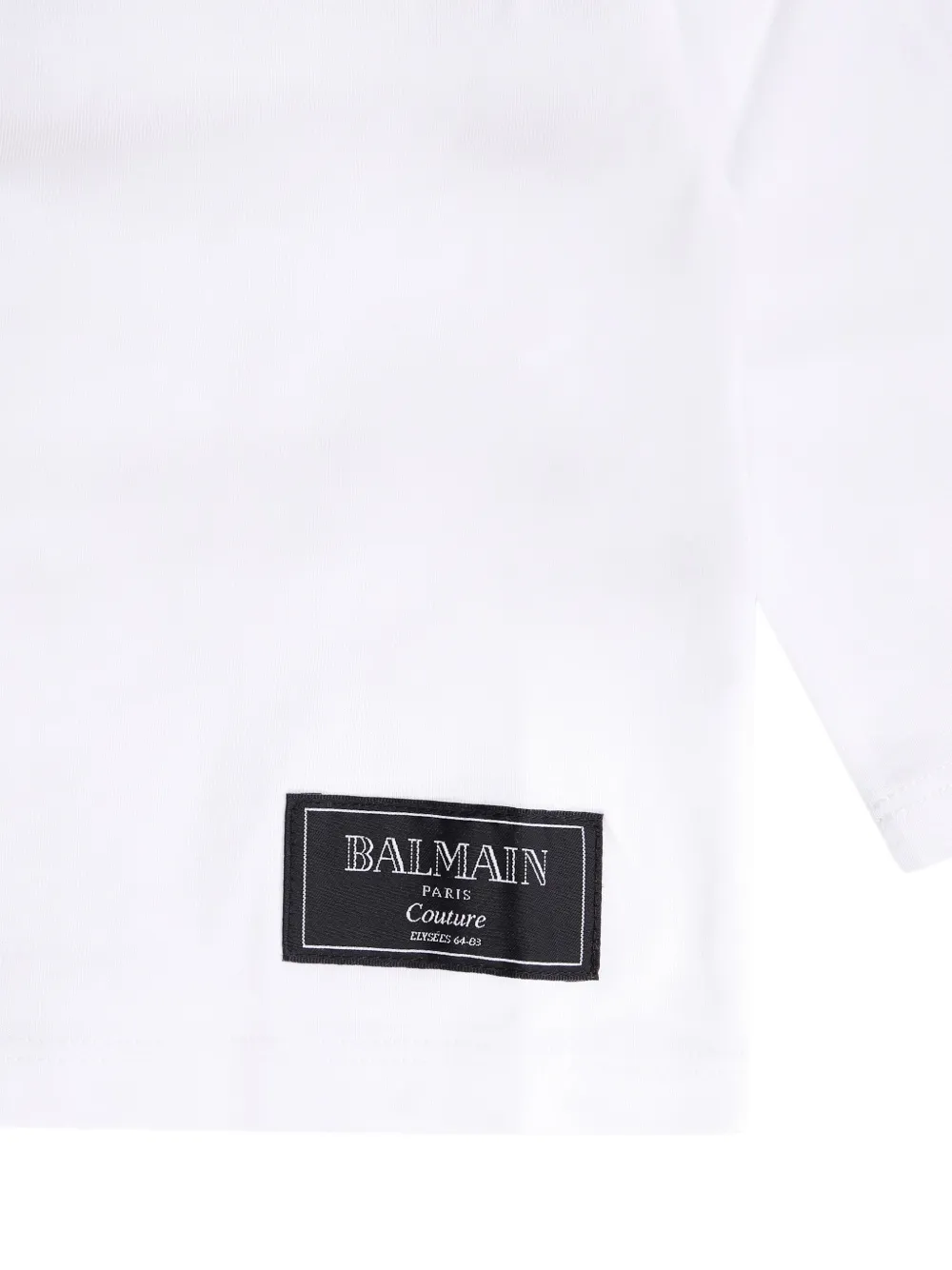 Balmain Kids T-shirt met logopatch Wit