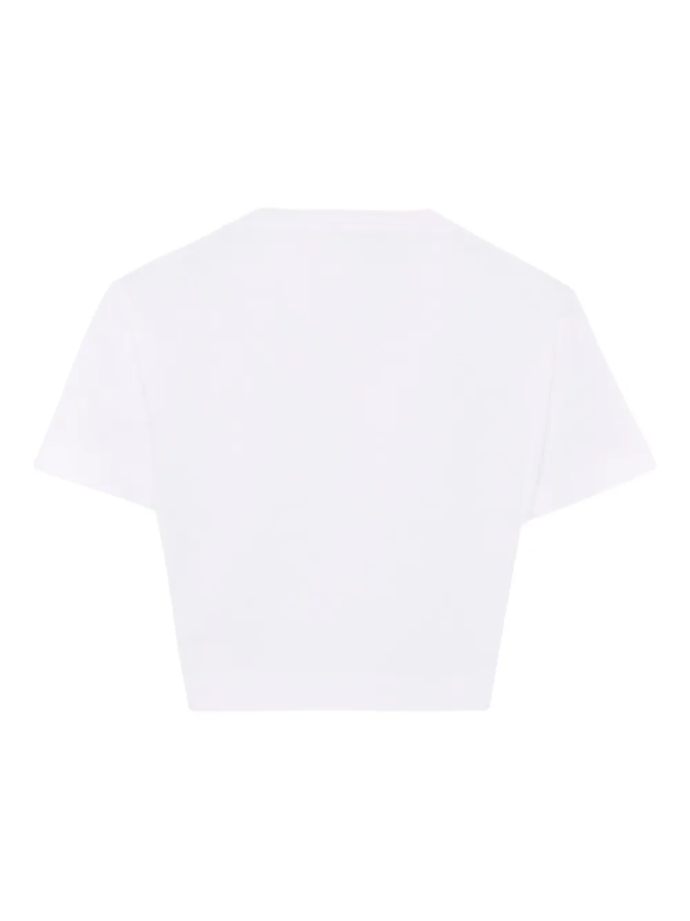 Shop Balmain Logo-print Cropped T-shirt