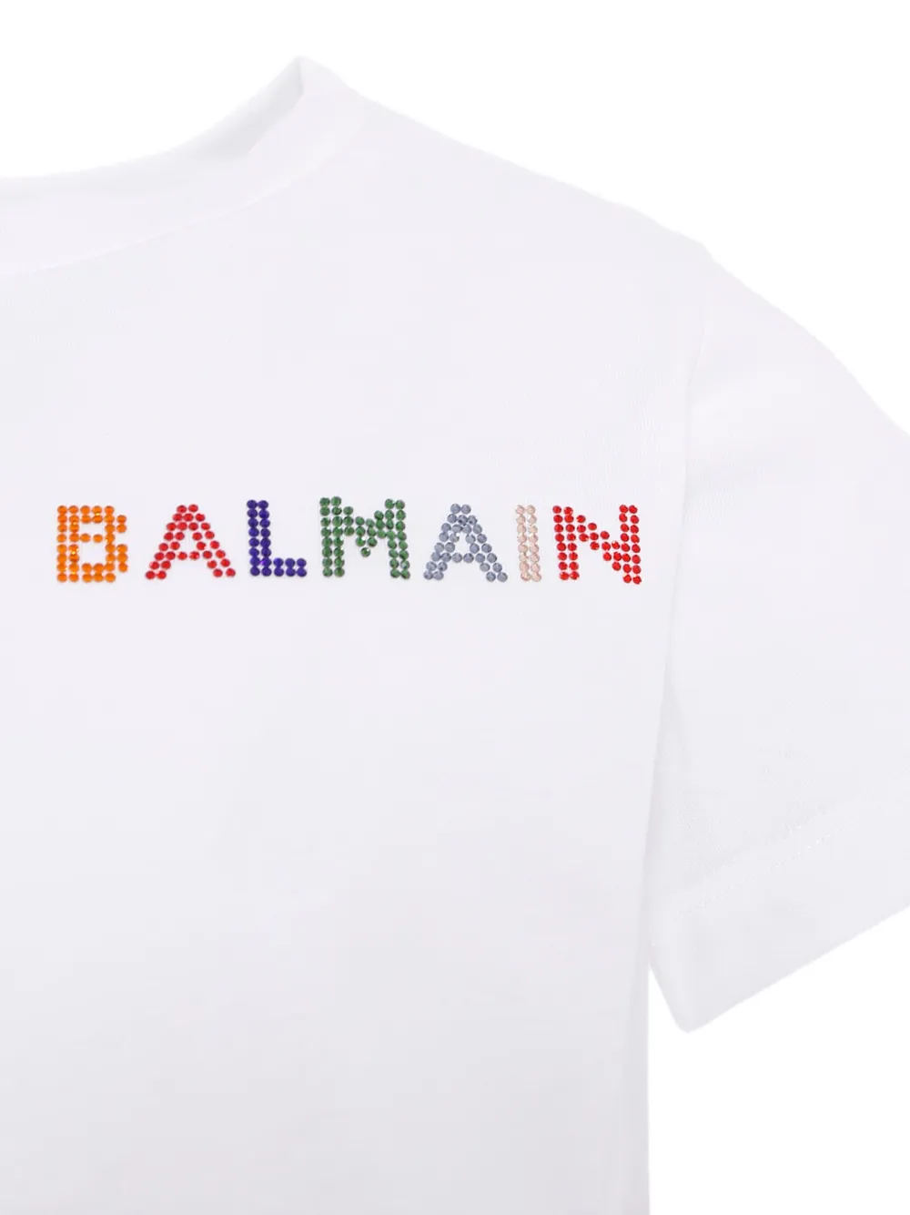 BALMAIN LOGO-EMBELLISHED T-SHIRT 