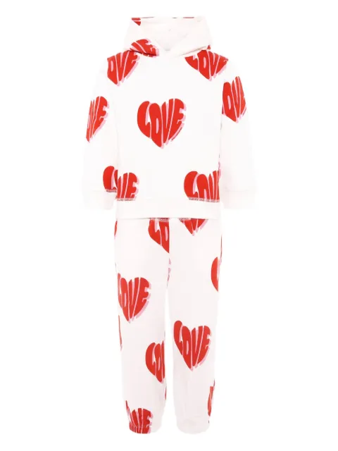 Stella McCartney Kids heart motif printed loungewear set